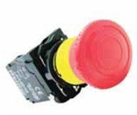 WL5 Serisi Plastik 40mm  Anahtarlı Mantar Acil Stop Buton
