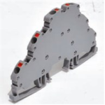 OPK Serisi 4mm2 Üç Katlı Yay Baskılı Ray Klemens