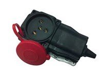 25A Kauçuk 380-415V Trifaze Klemensli Duvar Prizi