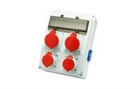 2 Adet Ip44 4x32A CEE Ön+2 Adet Ip44 4x25A Ön+2 Adet 1x16A Yan Priz Montajlı Sigortalı Kombinasyon Kutusu(260x350mm) Ip67