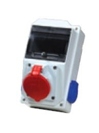 1 Adet IP44 5x32A CEE Ön+2 Adet 1x16A Yan Sigortalı  Kombinasyon Kutusu(135x250x120mm) IP67