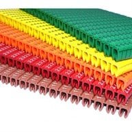 Q Baskılı KCG Tipi Kablo Etiketleri Sarı Renk