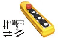 Tek Hızlı  6 + Acil Stop Vinç Kumandası vkb5