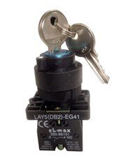 22mm Anahtarlı Plastik Buton 0-1 Kayıcı